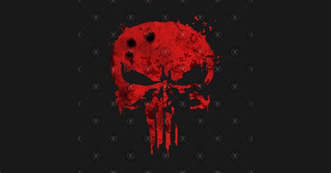 The Punisher Bloody Skull Netflix Version Punisher T Shirt