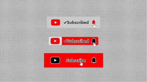 Free Transparent Youtube Subscribe Buttons Youtube