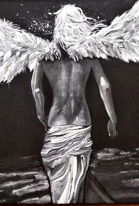The Fallen Angel Painting By Martina Arseska Saatchi Art