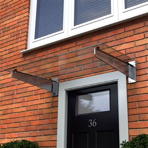 Door Canopy With Steel Brackets And Glass Top Type G 14 Skin