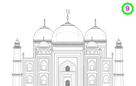 ️mosque Coloring Page Free Download