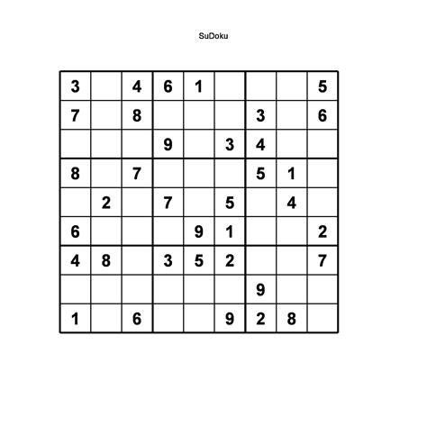 Sudoku 6x6 Printable Printable Template Free