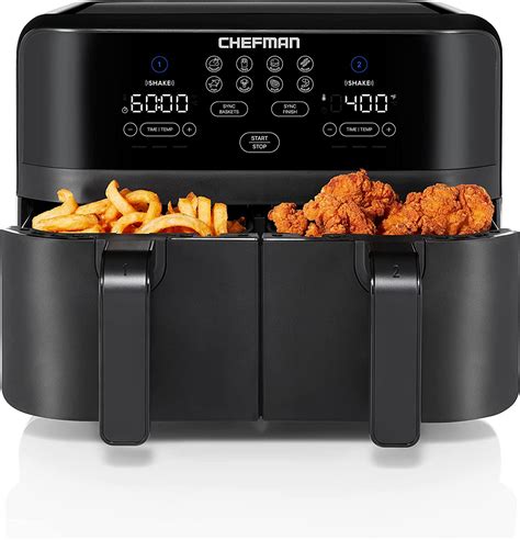 Chefman Turbofry Touch Dual Air Fryer Deals Coupons And Reviews