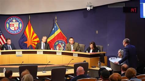 Members Of The Public Speak At The Maricopa County Board Of Supervisors