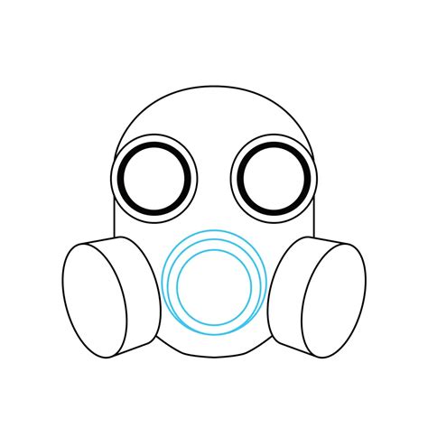 How To Draw A Gas Mask Step By Step