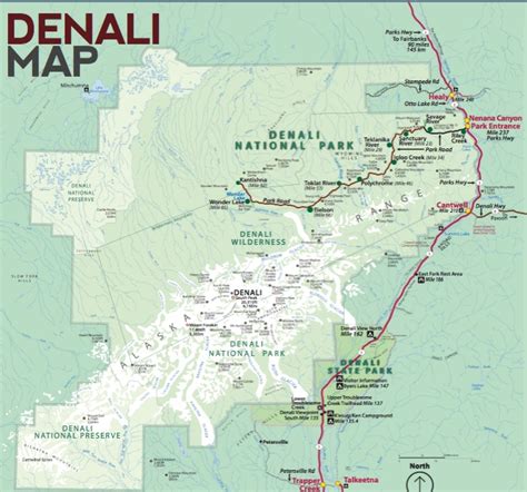 Boundary Map Of Denali National Park
