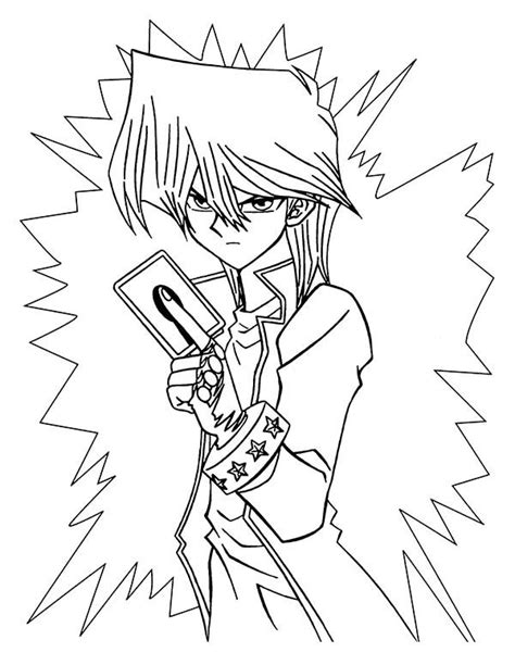 Seto Kaiba Is Angry In Yu Gi Oh Coloring Page Coloring Pages Coloring Books Yugioh