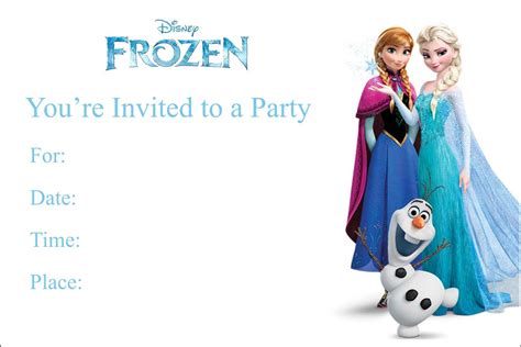 Frozen Free Printable Birthday Party Invitation Personalized For Frozen