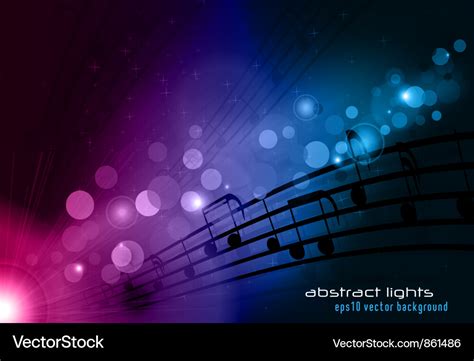 Abstract Music Background Royalty Free Vector Image