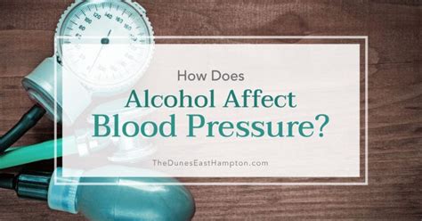 Alcohol And Blood Pressure Does Alcohol Affect Blood Pressure