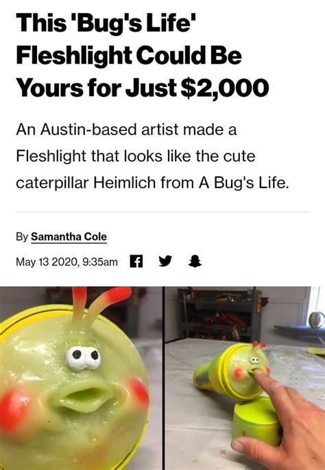 This Bugs Life Fleshlight Could Be Yours For Just 2000 An Austin