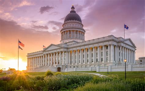 Salt Lake City Utah State Capitol United States Of America Designed By