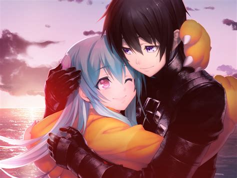 Desktop Wallpaper Tokyo Necro Anime Couple Video Game Love Hd