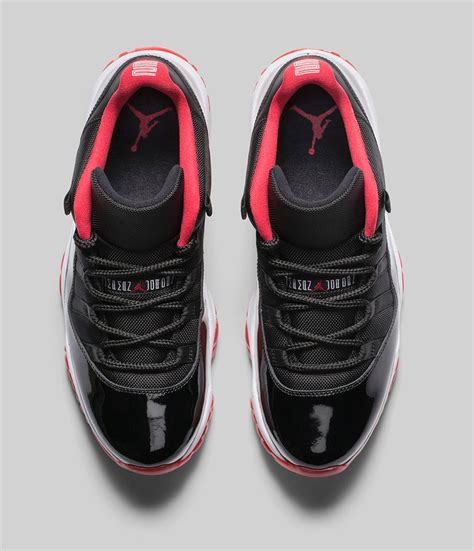 Air Jordan 11 Xi Retro Low Black True Red White Official Images