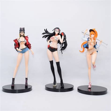 Anime One Piece Nami Boa Hancock Nico Robin Action Figures 19cm Pvc Collection Model Toy