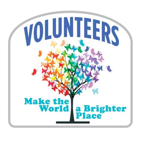 Volunteers Make The World A Brighter Place Lapel Pin With Presentation
