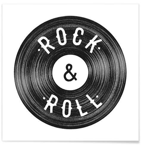 Rock And Roll Poster Juniqe