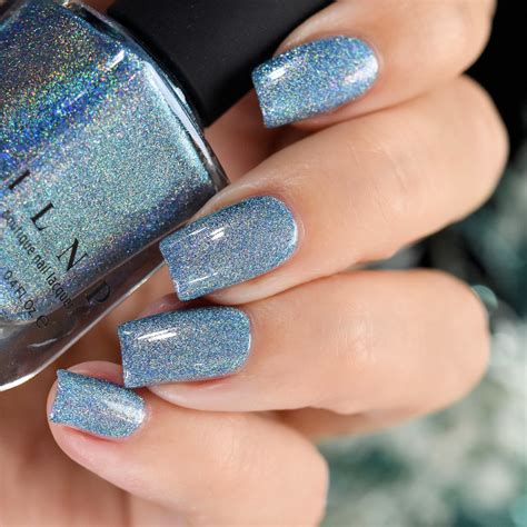 Cold As Ice Icy Blue Ultra Holographic Nail Polish By Ilnp