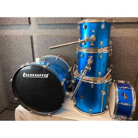 Used Ludwig Accent Cs Drum Kit Blue Musicians Friend