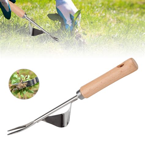 Meterk Garden Hand Weeder Stainless Steel Premium Gardening Tool For