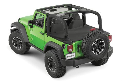 Mastertop Wind Stopper Plus And Tonneau Cover 2 Piece Kit For 07 18 Jeep
