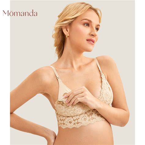 momanda women s lace nursing bra for breastfeeding wire free maternity
