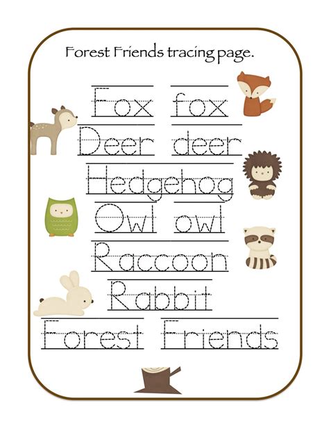 Pin By Celeste Debibar On Forest Activities Forest Animals Preschool