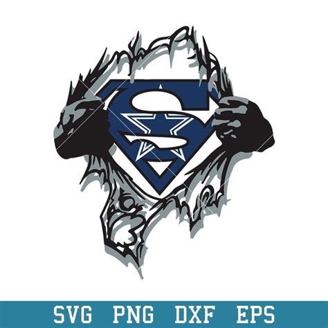Superman Dallas Cowboys Logo Svg Dallas Cowboys Svg Nfl Sv Inspire