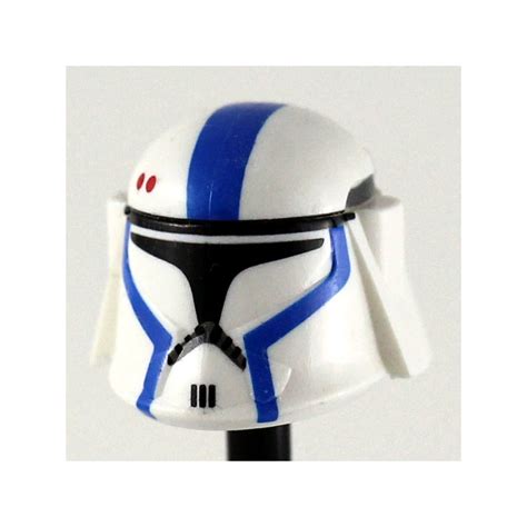 Lego Minifig Star Wars Helmet Clone Army Customs P1 Heavy Blue Assault