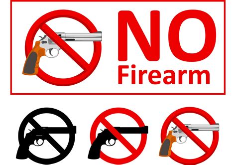 Flying bullets with fire and smoke traces. No Firearms Sign Vectors - Download Free Vector Art, Stock ...