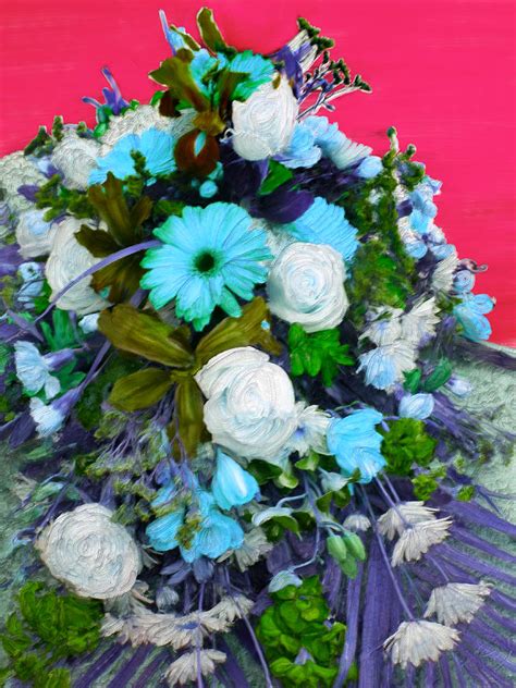 Blue Bouquet Painting By Bruce Nutting Fine Art America
