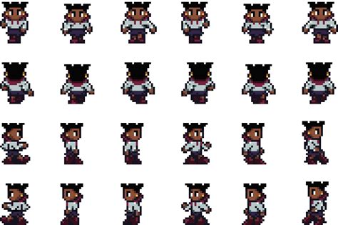 Preview Pixel Art Character Sprite Sheet 832x1344 Png