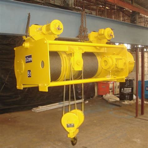 S Crane Electric Wire Rope Hoist Lift For Industrial Capacity 6 Ton