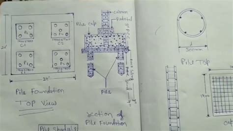 Pile Foundation Drawing Details Pdf Foundation Pile Plan Building
