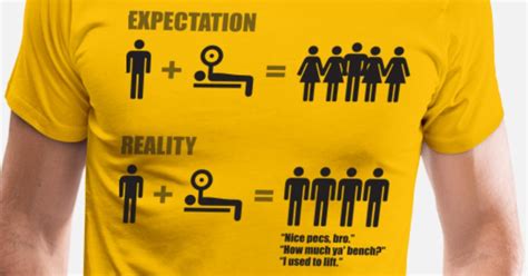 expectation vs reality gym meme men s premium t shirt spreadshirt
