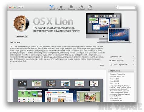 Mac Os X Lion Review The Verge