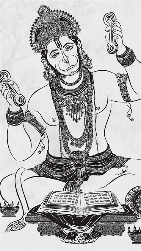 An Incredible Compilation Of Hanuman Sketch Images 999 Stunning