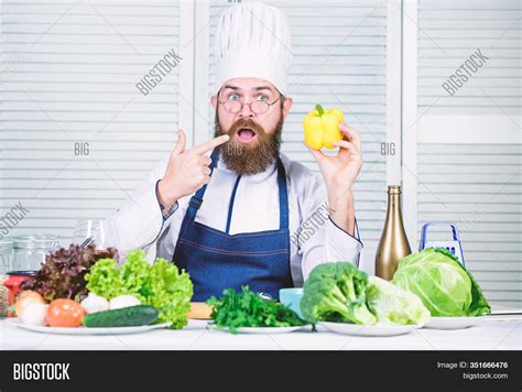 Man Wear Apron Cooking Image And Photo Free Trial Bigstock
