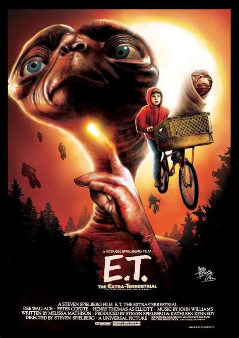 Et Signed Poster A3 Movie Poster Film Poster Steven Etsy