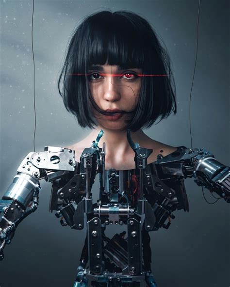 Cyborg An Art Print By Pascal Wagner Cyborgs Art Cyborg Girl Cyberpunk Girl