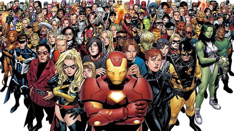 마블 슈퍼 히어로즈 디지털 월페이퍼 Marvel Comics Civil War Comics Team Iron Man