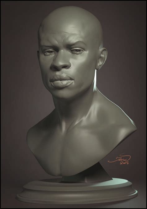 Artstation Afro Sergey Katcykov Zbrush Head Sculpt Pinterest