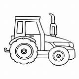 Tractor Coloring Parking sketch template