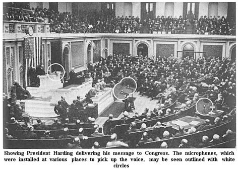 Broadcasting The Presidential Message To Congress 1923