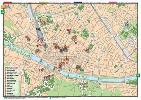 Florence Map Detailed City And Metro Maps Of Florence For Download