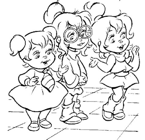 The Chipettes Jeanette Coloring Pages