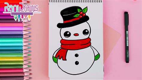 Cómo Dibujar Un MuÑeco De Nieve Ideas De Dibujos De Navidad Fáciles