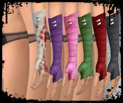 Mod The Sims Bandage Gloves 4 All Requires Du