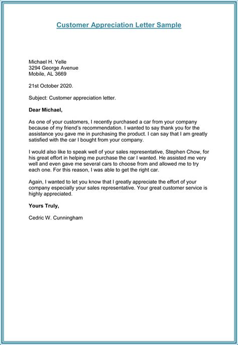 This client template can be used for good customer service and shows the meaning of valued customers. 12+ Best Customer Thank You Letter Samples (Word | PDF)