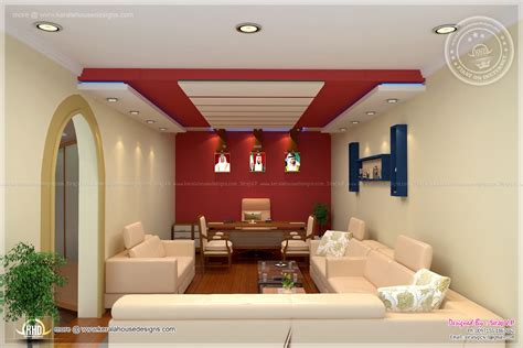 Home Office Interior Design By Siraj Vp Home Kerala Plans